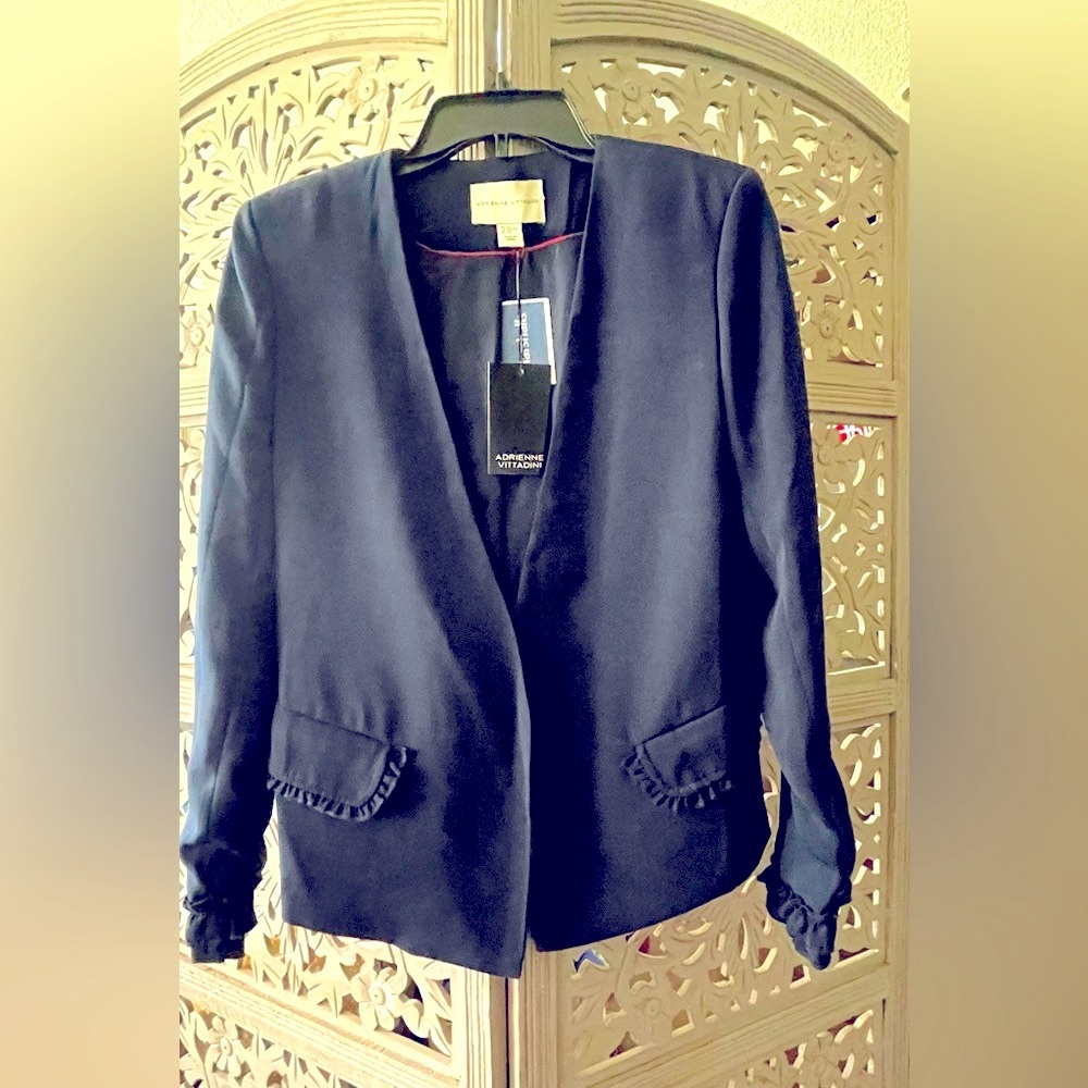 Adrienne Vittadini Elegant Navy Blazer